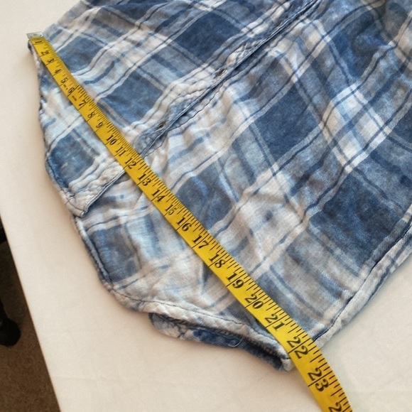 Vintage Havana button down shirt long sleeve w/laced look super soft Size Medium - Picture 4 of 11